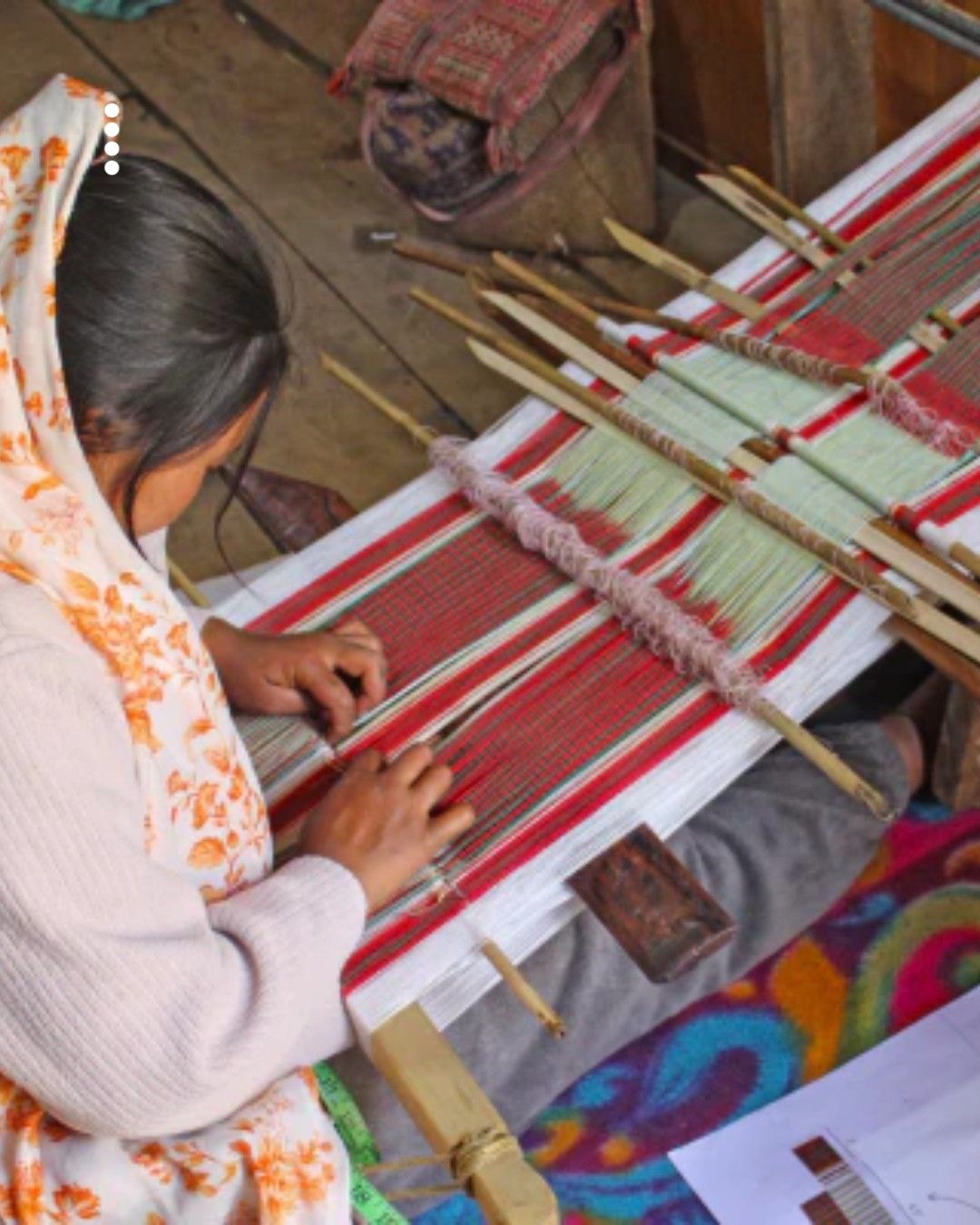 Women working on threads