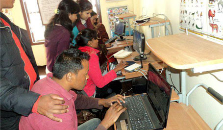 Receiving school supplies